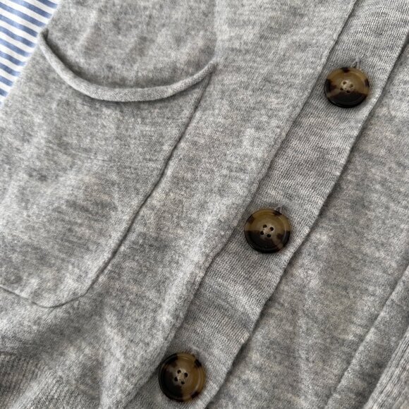 J. Crew Gray Women's Cardigan Sweater - Picture 3 of 9